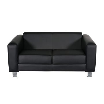 Image of Black Cosmopolitan Love Seat